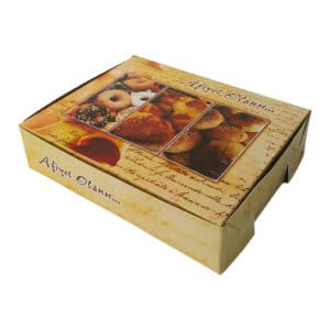 Prepared Cardboard Cookie Box with cookie images printed 2