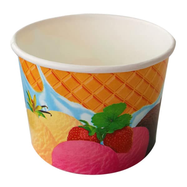 ice cream cups ready to use prepared leak proof printed with special images