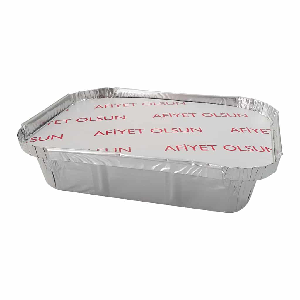 350 cc alüminyum kap 100 adet kapaklı