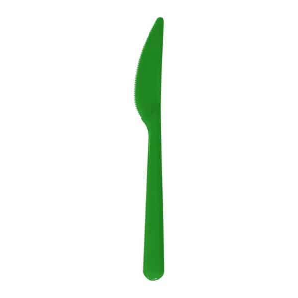 yeşil renk plastik bıçak