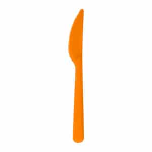 turuncu renk kullan at plastik bıçak