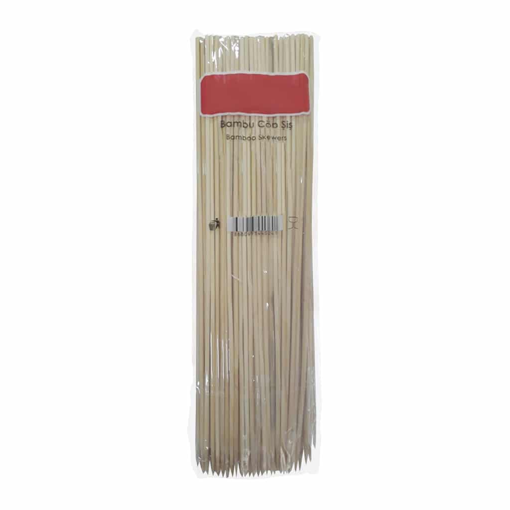 bambu çöp şiş 25 cm 100 adetli pakette