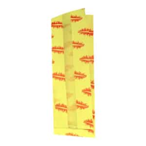 Pencereli kese kağıdı sandviç 9x26x5 cm ebatında 5 kg’lık pakette, ürün sarı renktedir ve üzerinde kırmızı desenli