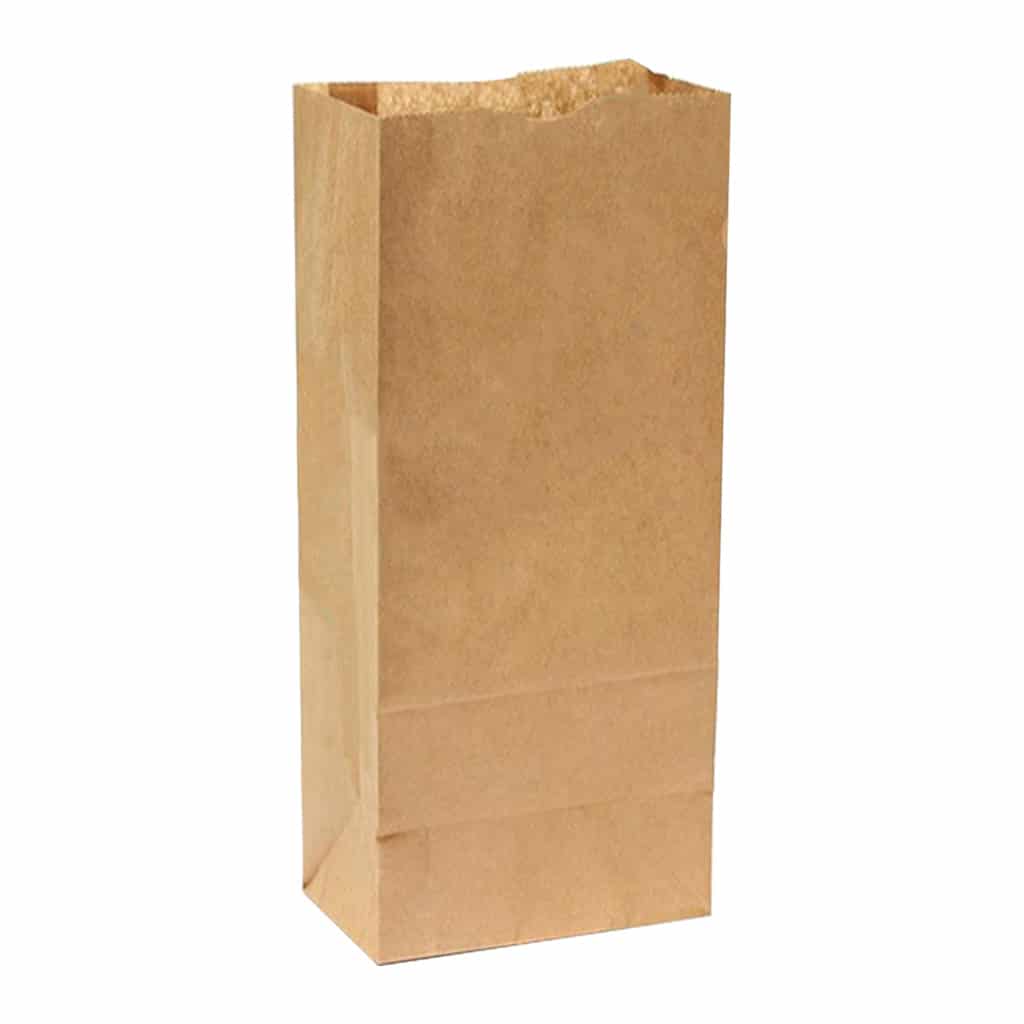 Kare dipli kese kağıdı 18x33x10 cm ebatında 50 adetli pakette veya 800 adetli koli