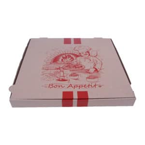 PİZZA KUTUSU Mikro Oluklu 33x33x3,5 cm 100adetli