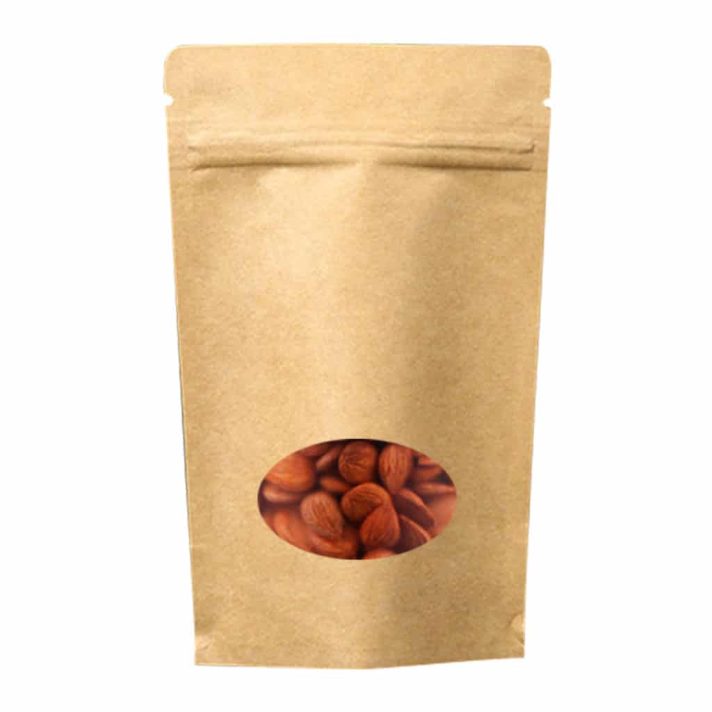 Kilitli kese torbası kraft oval pencereli 13×22,5×3,5 cm ebatında 250 adetli, 2000 adetli pakette. Yeni!