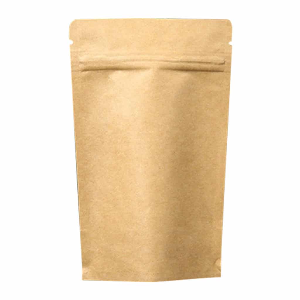 Kilitli kese torbası kraft içi alüminyum 11×18,5 cm ebatında 250 adetli, 2000 adetli pakette