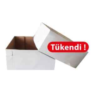 Çok amaçlı kutu 20x20x10 cm ebatta 100 adetli pakette, ürünün taban kısmı mikro oluklu kartondan yapılmıştır ve kapağı krome kartondur, dış yüzeyi beyaz renktedir.