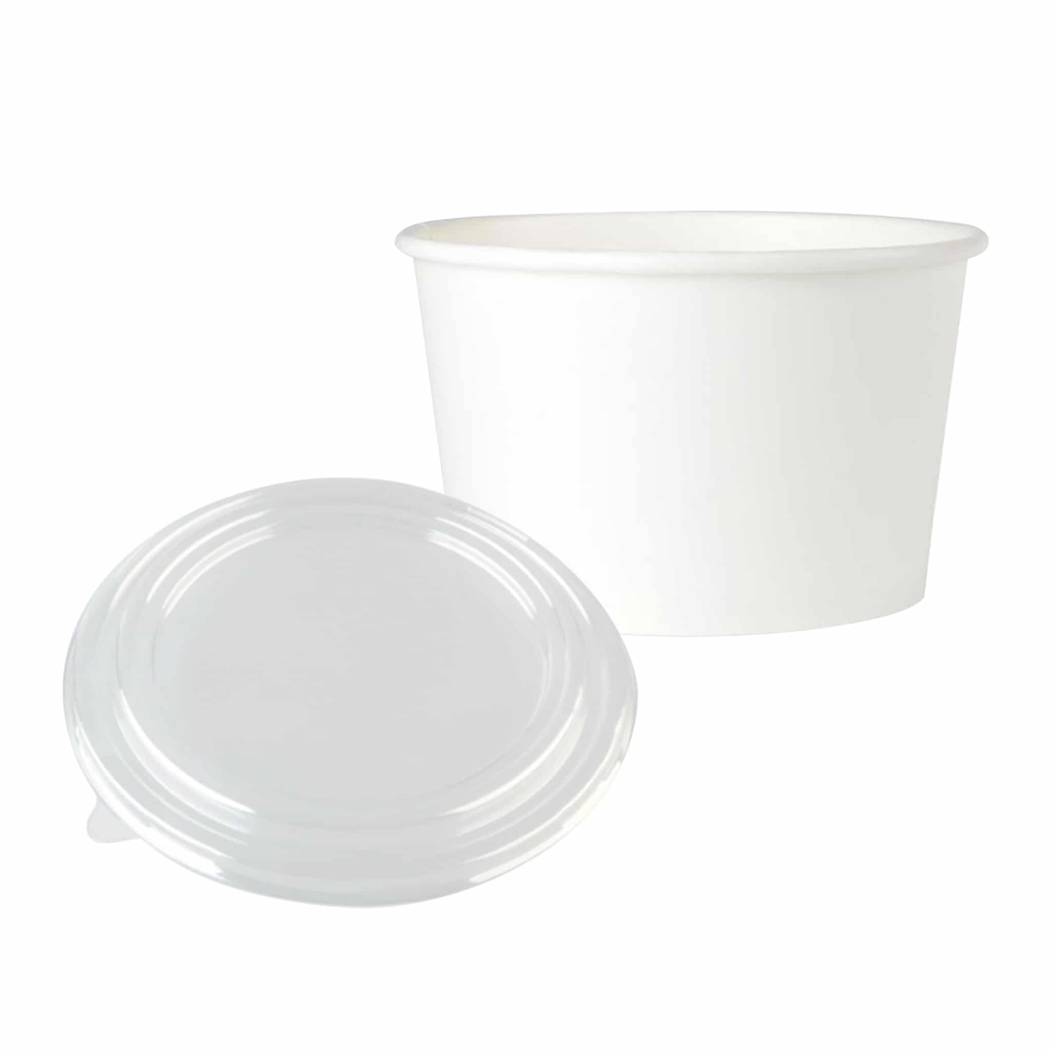 Karton salata kasesi 750 gr, ürün düz beyaz renkte, kapak dahil ve 50 adetli pakette, ürün gıdayla temasa uygun kartondan üretilmiştir.