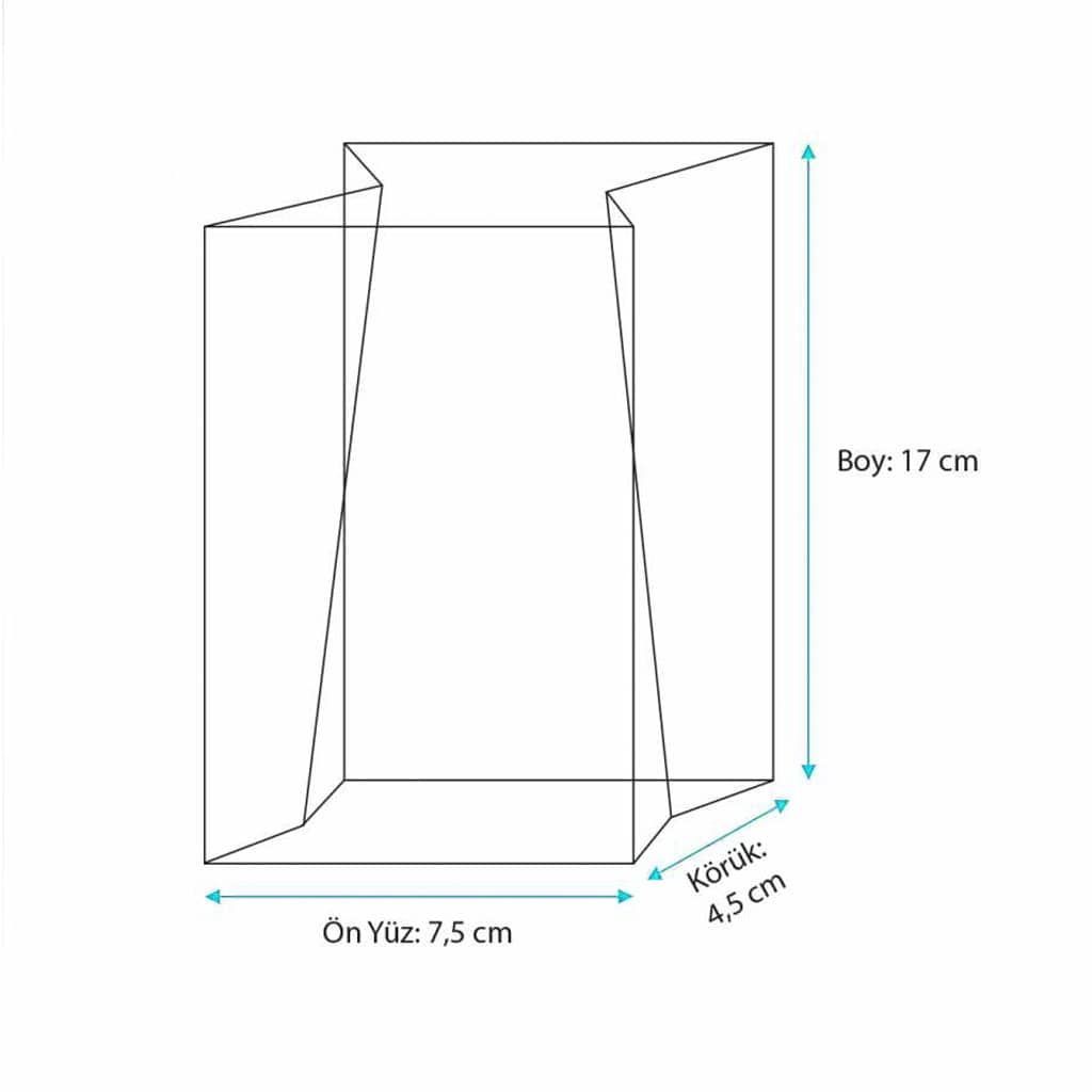 Standart baskılı 100’lık kahve poşeti, 2800 adetli pakette