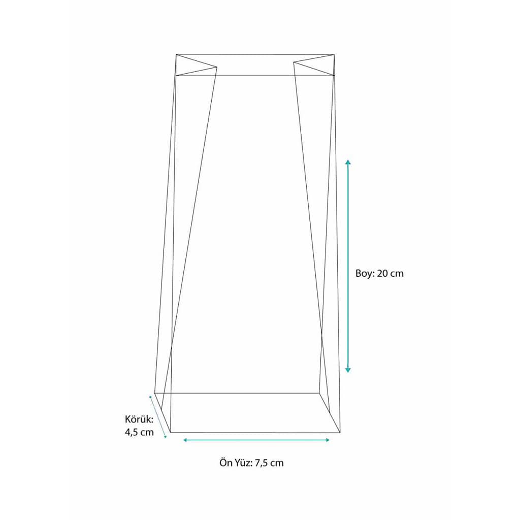 Yeşil renkte çizgili 100 gr’lık kahve poşeti, 1500 adetli pakette