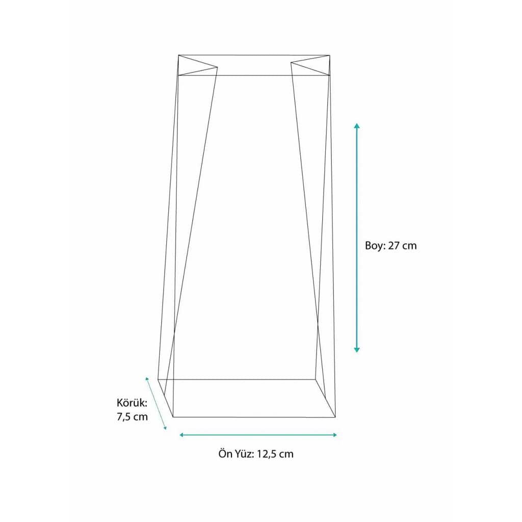 Beyaz renkte 1000 gr’lık alüminyum kahve poşeti, 700 adetli pakette