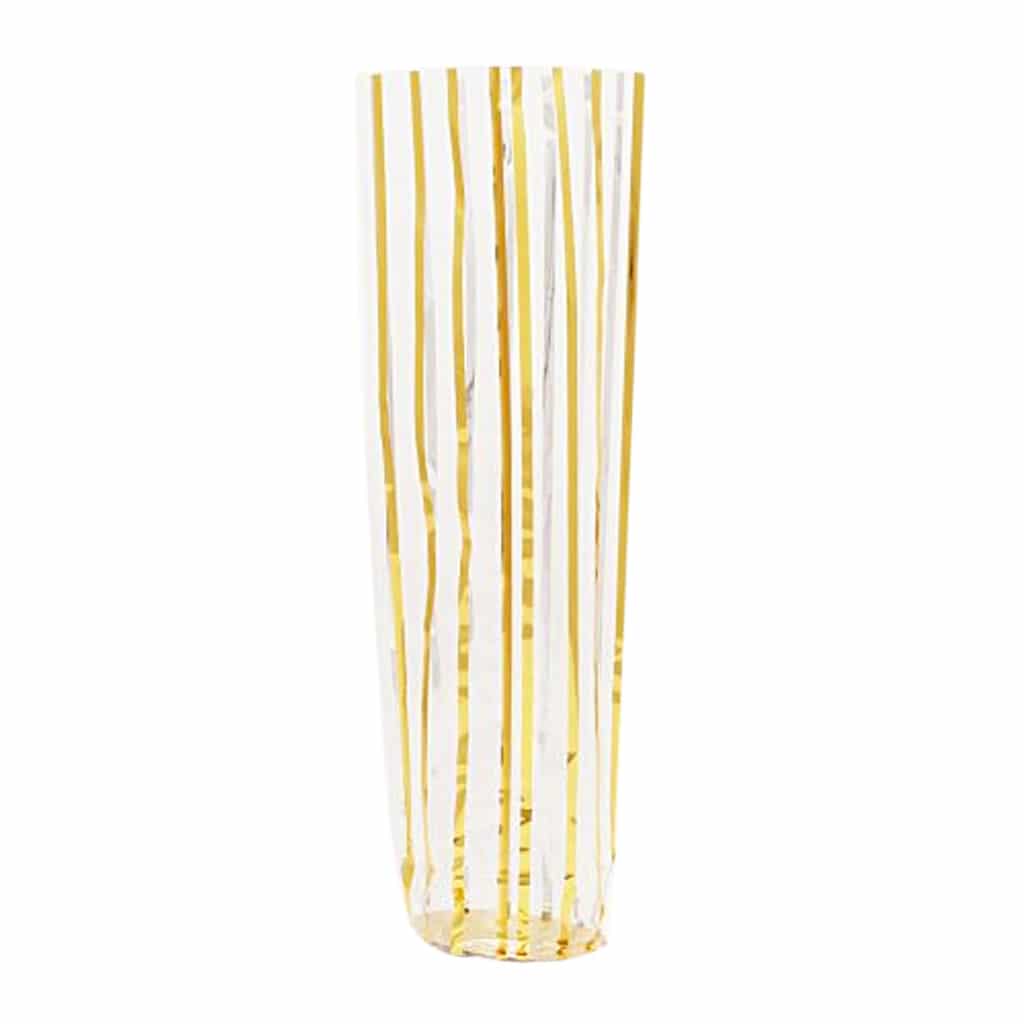 Altın çizgili ekstra mini daireli şeffaf poşet, 100 adetli pakette