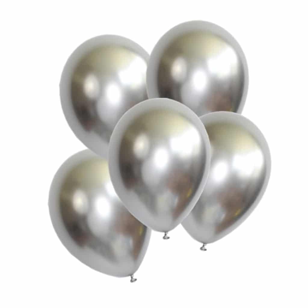 Metalik balon 12 inc, 10 adetli pakette