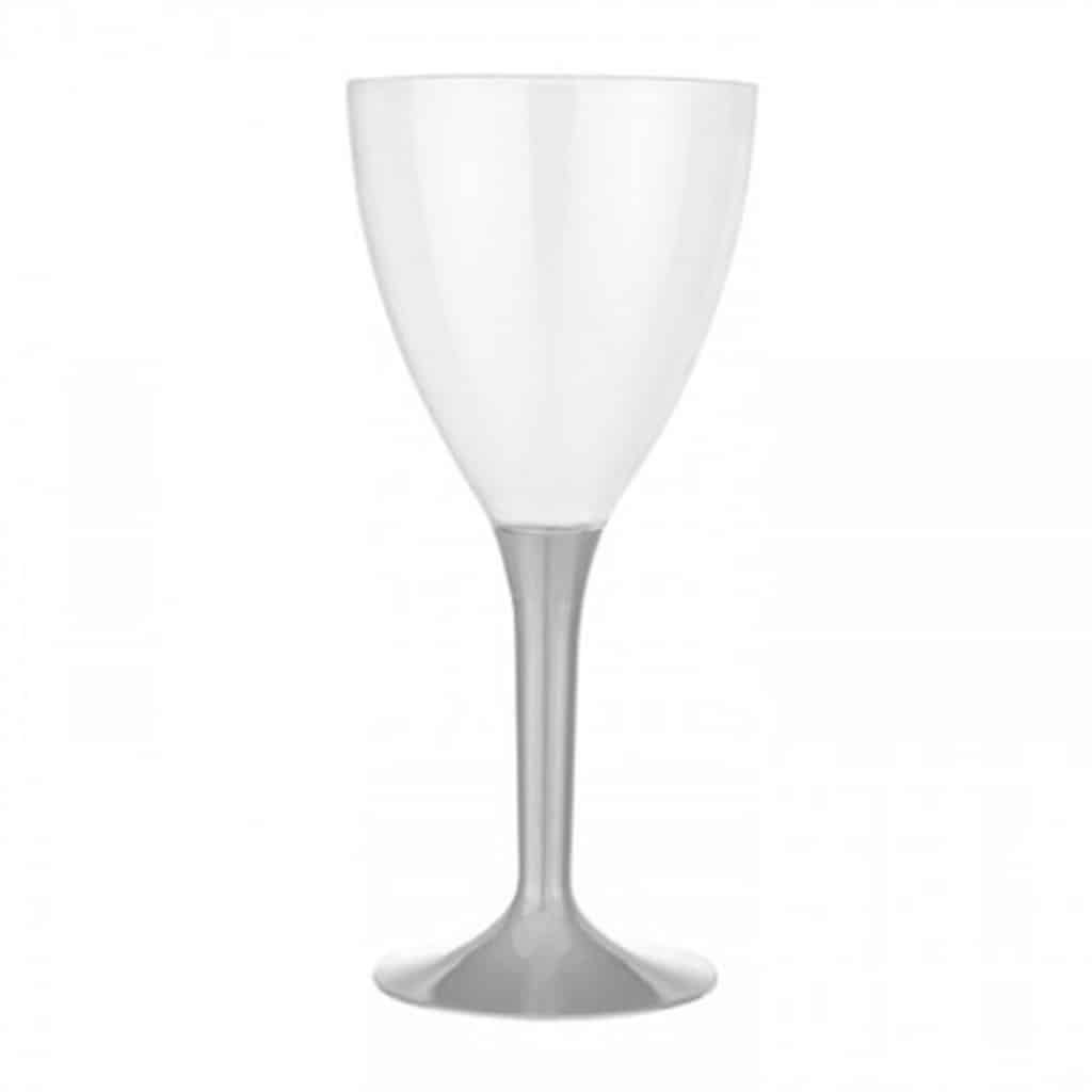 Lüks plastik şarap kadehi, 10 adetli pakette