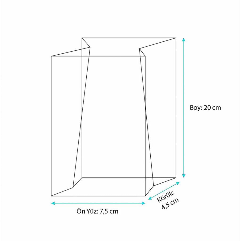 Kraft renkte çizgisiz 150 gr’lık çay poşeti, 1500 adetli pakette