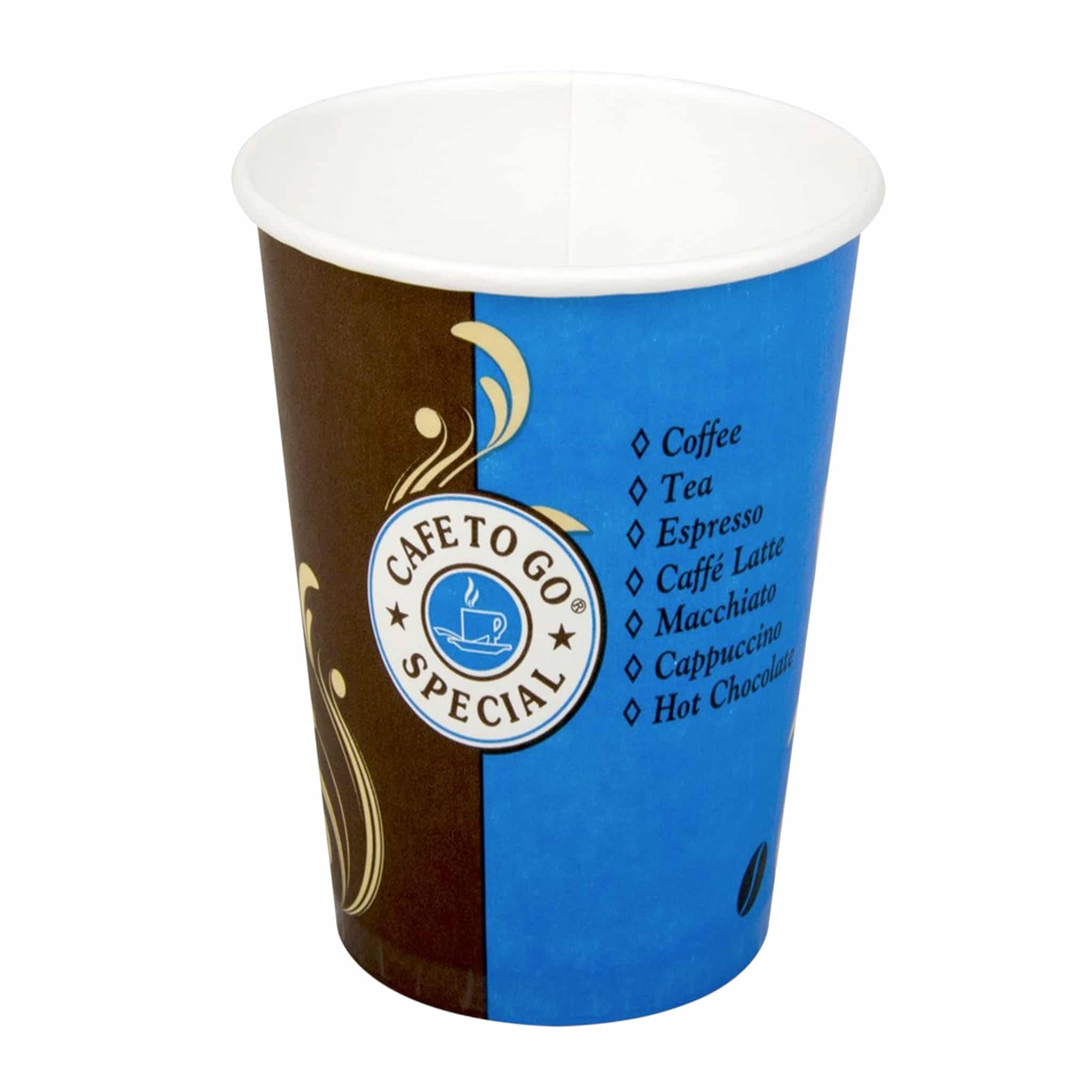 Karton bardak 16 Oz, ürün standart baskılı ve 50 adetli pakette,