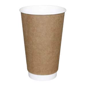 Karton bardak 14 Oz çift duvarlı, ürün düz kraft renkte ve 50 adetli pakette satışa sunulmaktadır