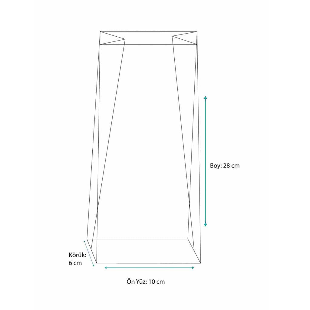 Kraft renkte çizgili 400 gr’lık alüminyum çay poşeti, 900 adetli pakette