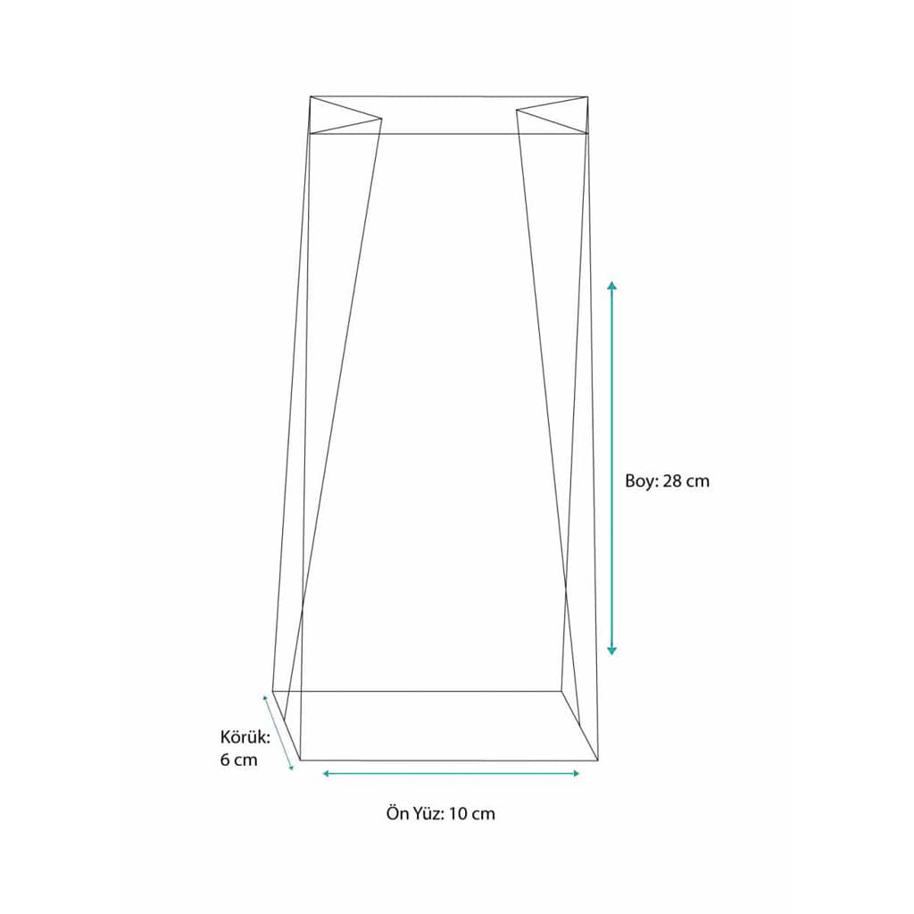 Kraft renkte çizgili 500 gr’lık kahve poşeti, 900 adetli pakette