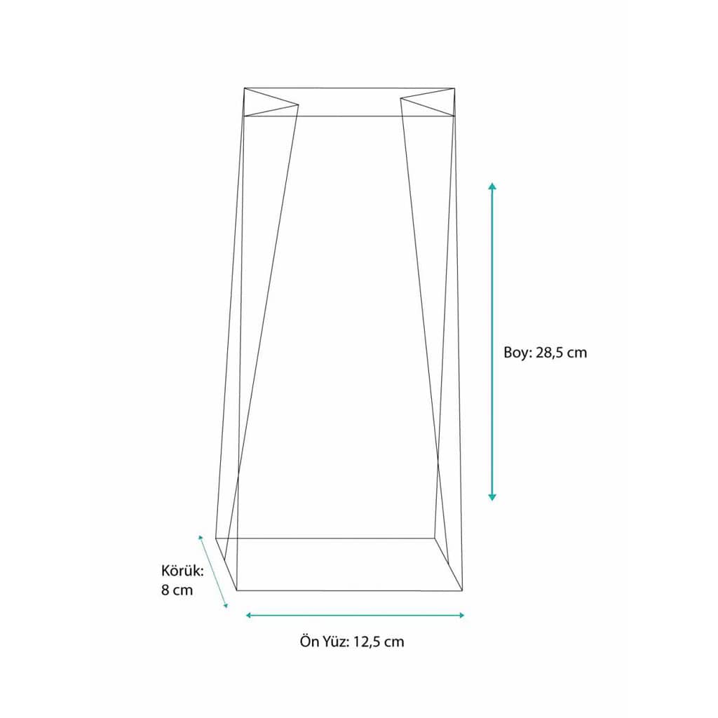 Kraft renkte çizgili 1000 gr’lık kahve poşeti, 700 adetli pakette