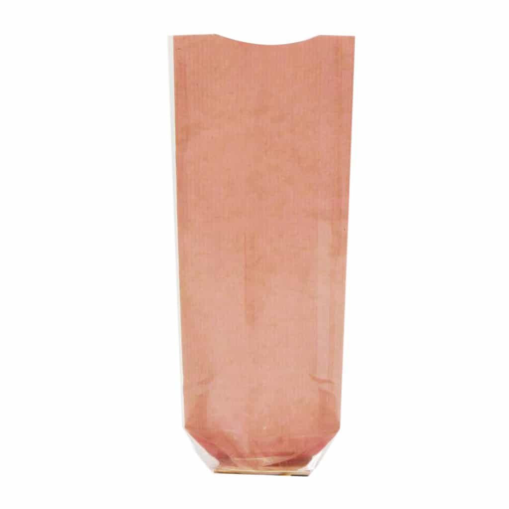 _0034_Naturel kırmızı renk pencereli şeffaf pastane poşeti büyük boy, 100 adetli pakette