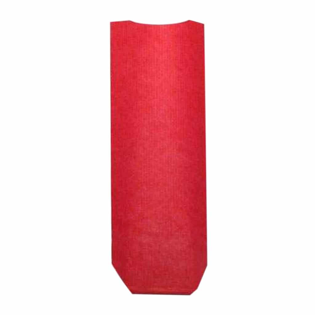 Naturel kırmızı renk pencereli şeffaf pastane poşeti büyük boy, 100 adetli pakette