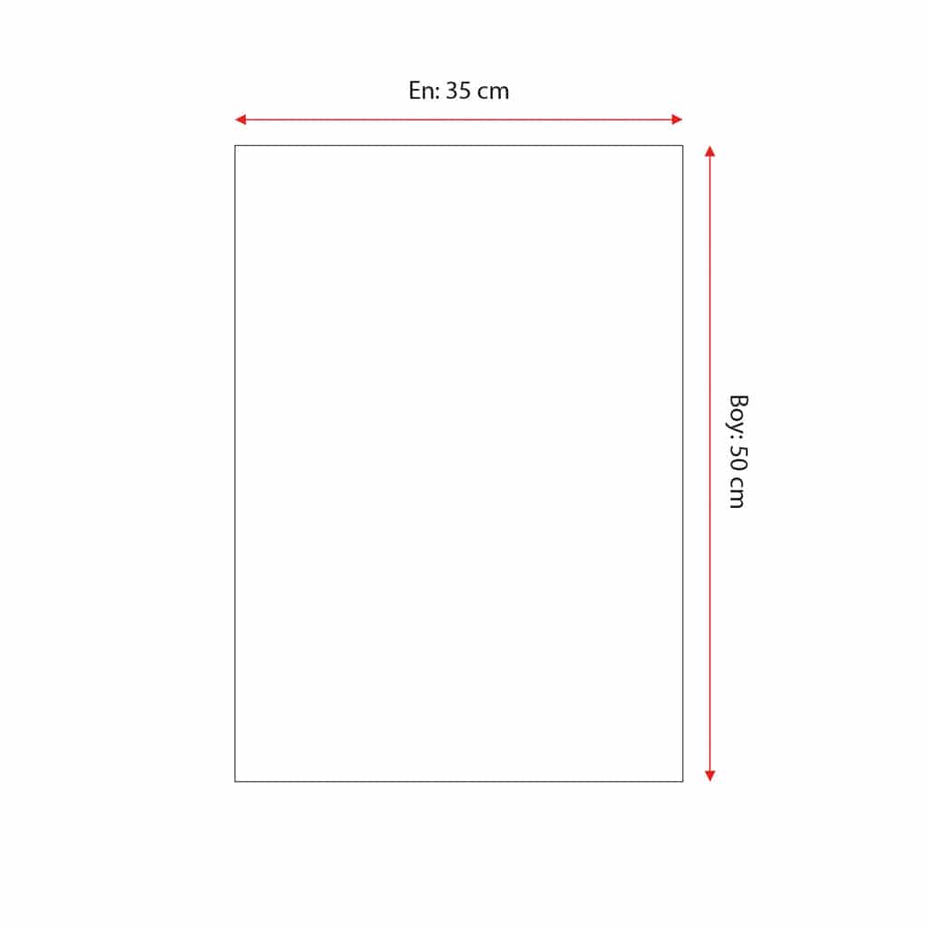 Baskısız küçük boy yağlı kağıt 35×50 cm, 10 kg’lık pakette