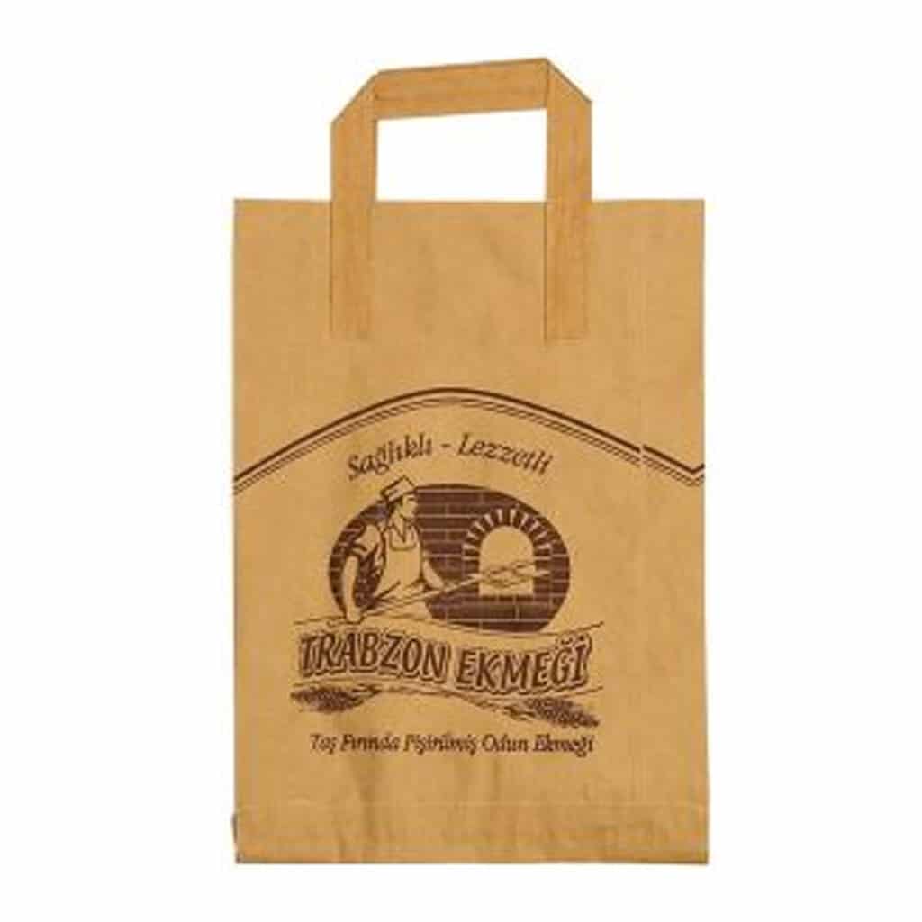 Trabzon ekmek baskılı kraft renk 24x8x32,5 cm, 750 adetli pakette