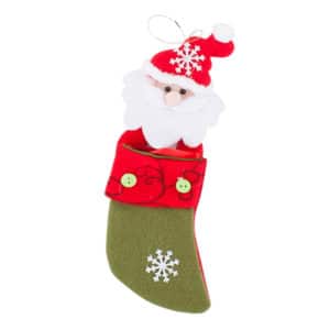 Yılbaşı Noel Babalı Hediyelik Çorap 22cm 1 Adet