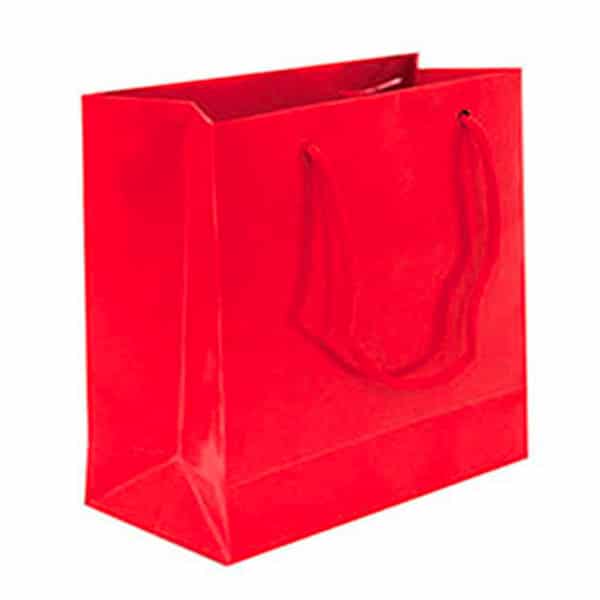 Kırmızı Minik Hediyelik Karton Çanta 11cm x 11cm 10lu