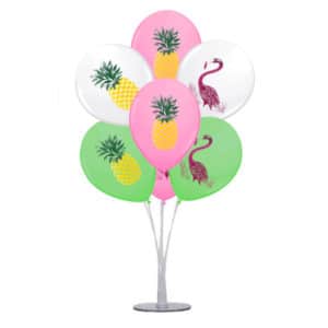 Flamingo-Ananas Temalı Renkli Balon 10lu