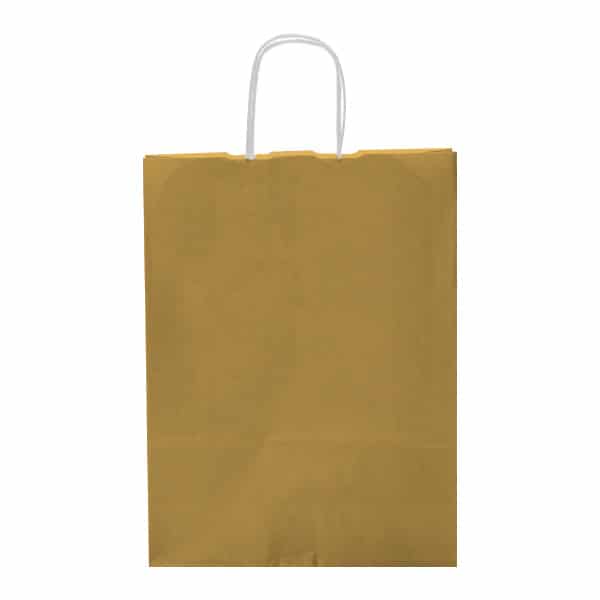 Altın Renk Küçük Boy Kağıt Çanta 18x24cm 25li