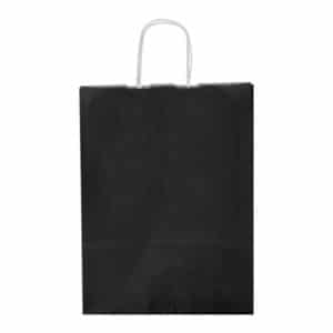 Siyah Renk Küçük Boy Kağıt Çanta 18x24cm 25li