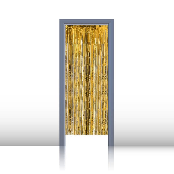 Kapı Perdesi Hologramlı Altın 1m x 2m 1 Adet