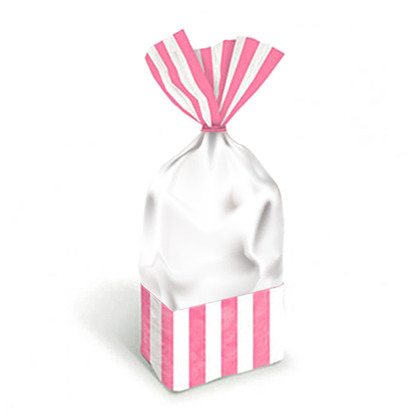 Bebek Pembesi Çizgili Şeker Poşeti 10lu Stilobje