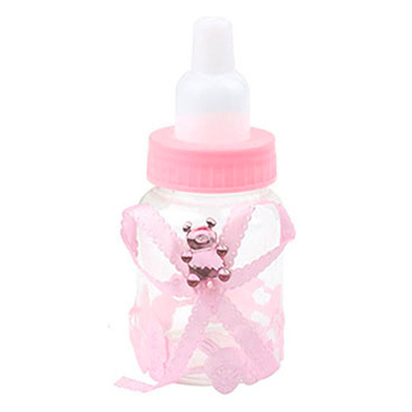 Pembe Biberon Şekilli Şeker Kutusu