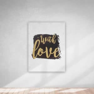 Kanvas Tablo With Love 30x40cm 1 Adet