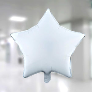 Yıldız Folyo Balon 45cm (18 inch) Beyaz 1 Adet