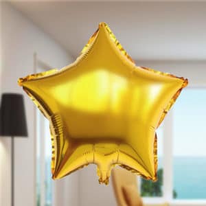 Yıldız Şekilli Folyo Balon 45cm (18 inch) Altın 1 Adet