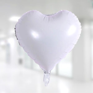 Kalp Folyo Balon 45cm (18 inch) Beyaz 1 Adet