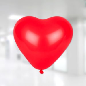 Kırmızı Renk Lateks Kalp Balon 10lu