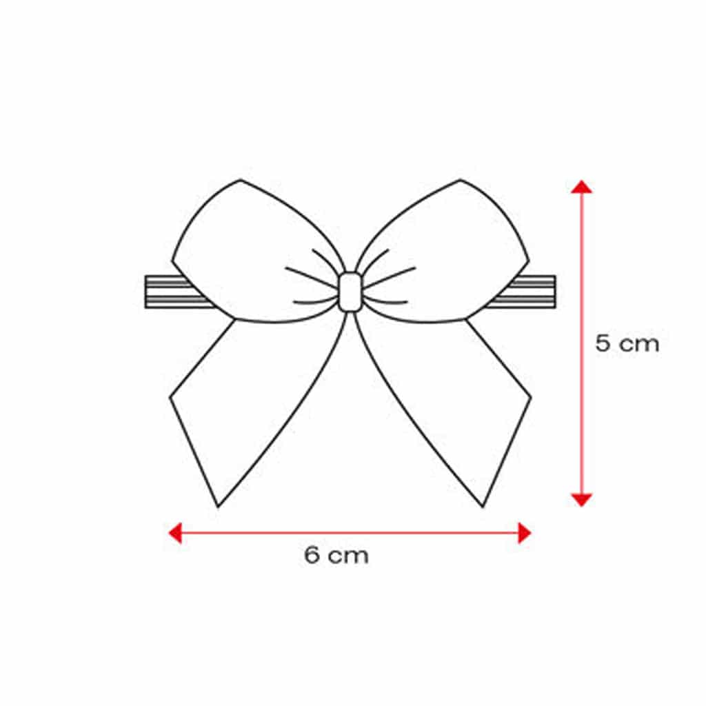 _0001_Kırmızı Küçük Boy Şeffaf Klipsli Kurdele (50 Adetlik Paket)