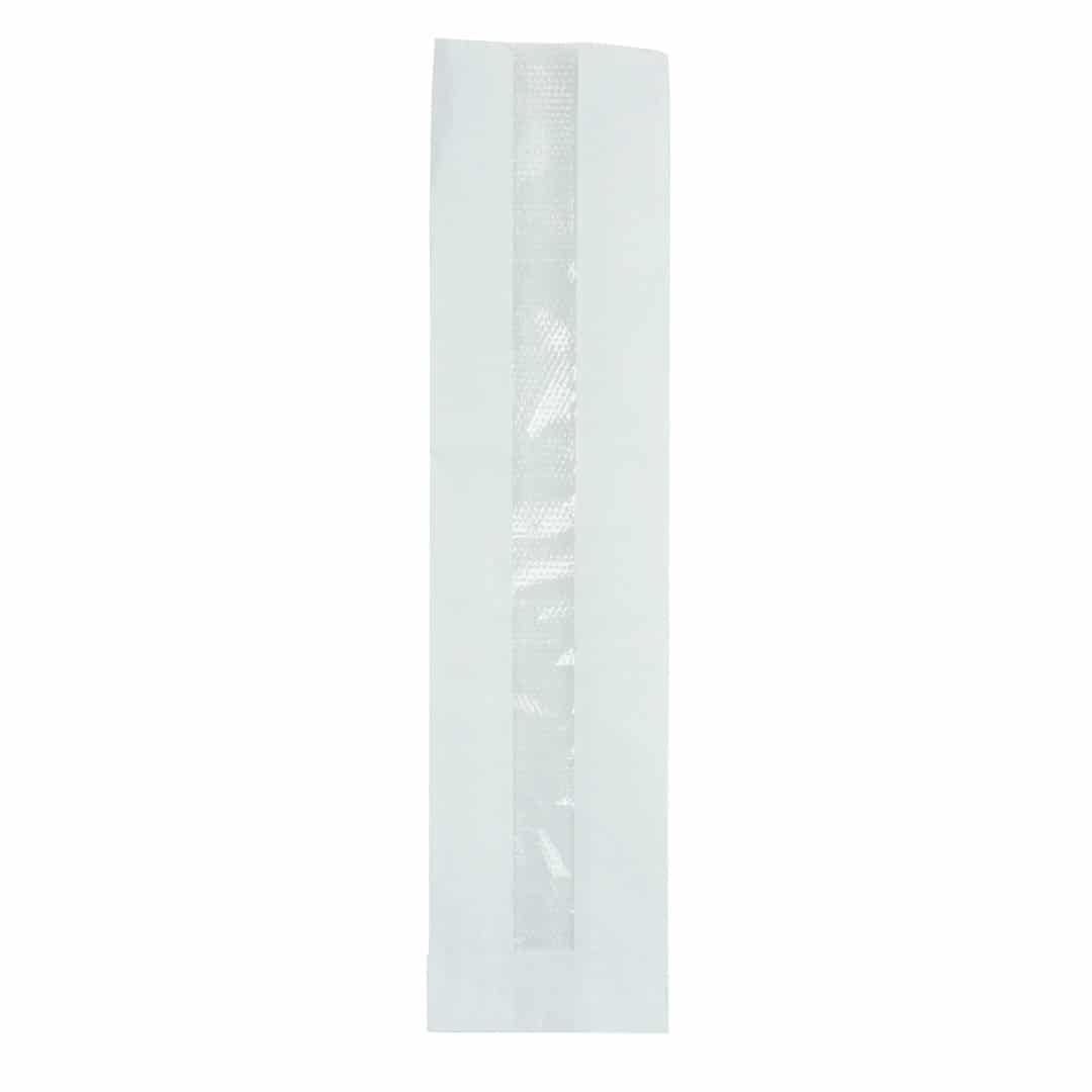 Kese Beyaz Sülfit Pencereli 9,5x37x5,5 Cm Baget